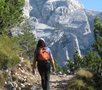 Hiking in the Dolomites